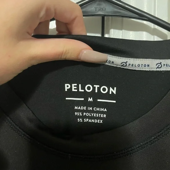 Peloton Black Short Sleeve Tee 100 Century Rides - Picture 4 of 7